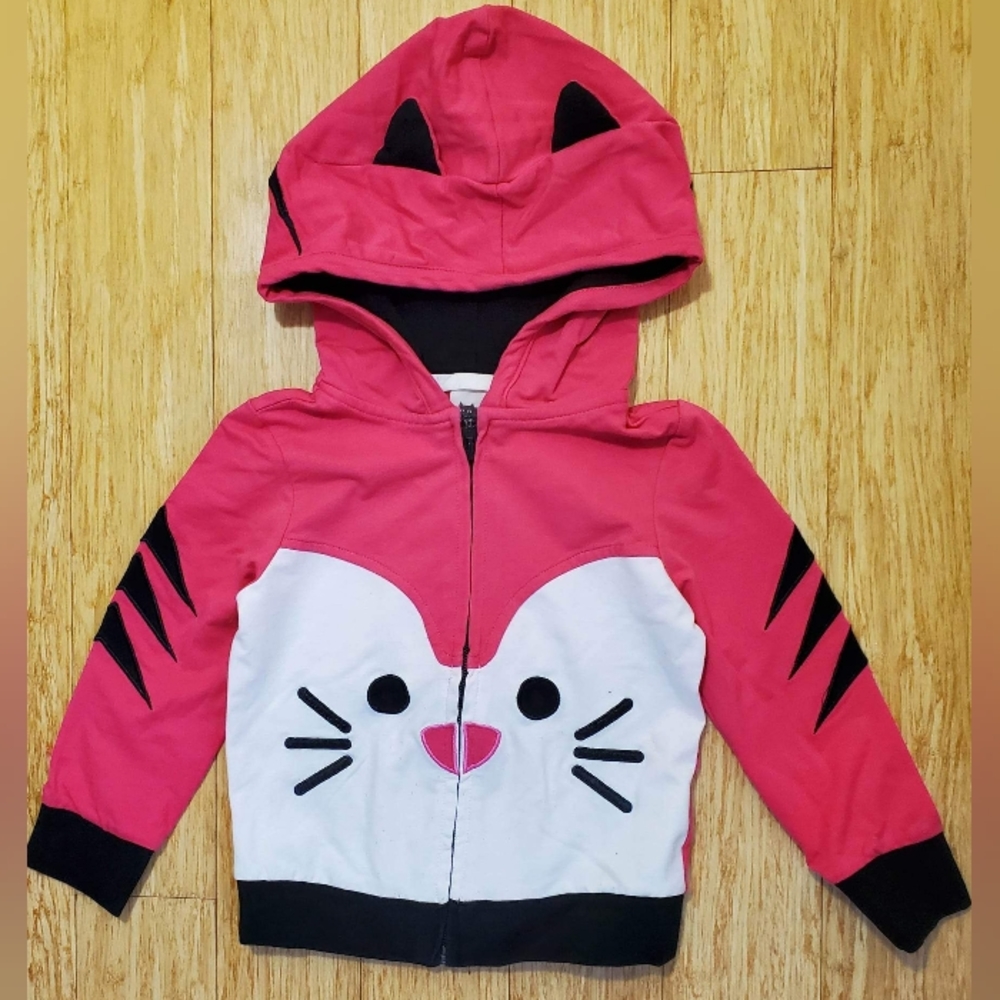 Pink Cat hoodie 3T